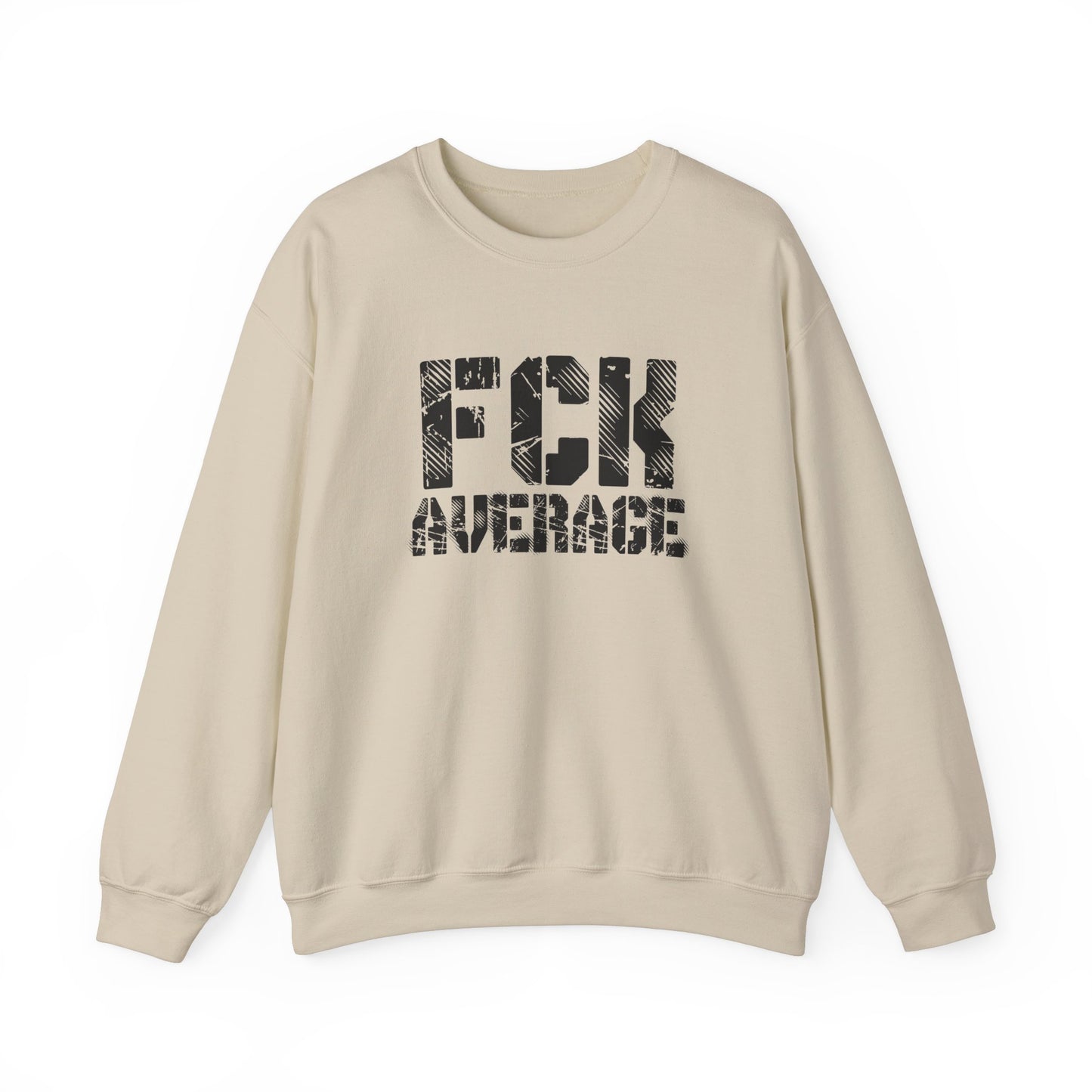 Men's "FCK Average" Crewneck (Black)