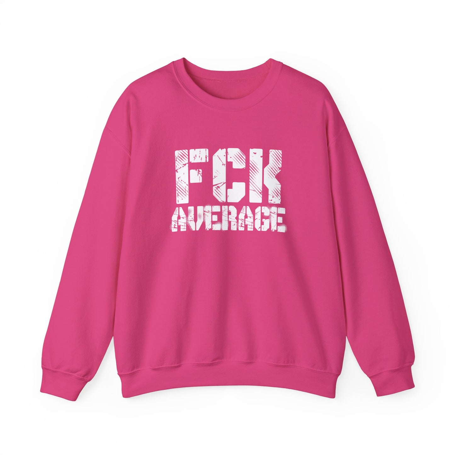 Women's "FCK Average" Crewneck (White)