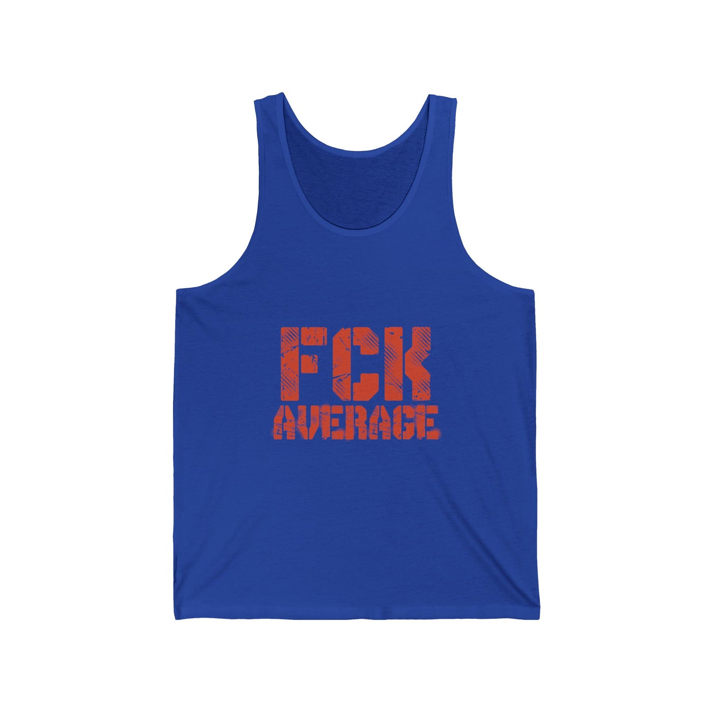 Men's "FCK Average" Tank (Orange)