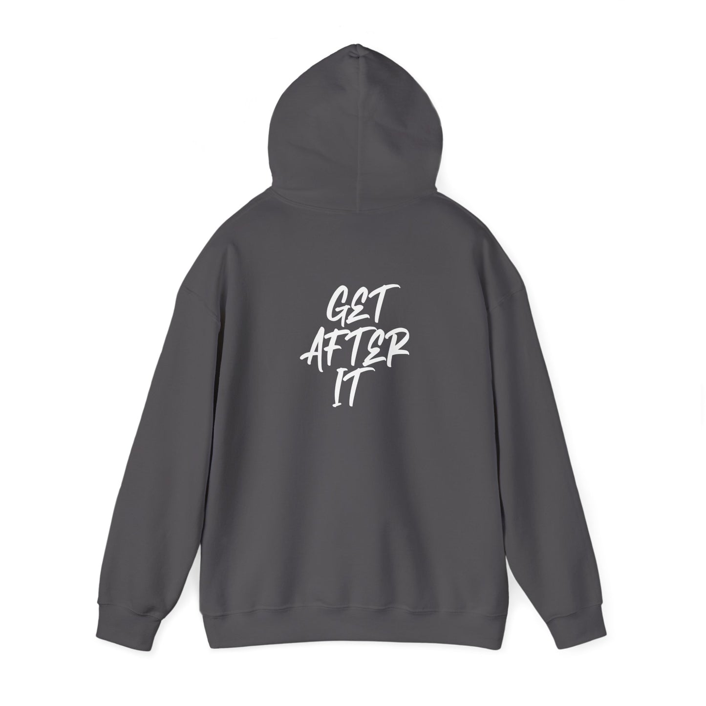 Women's "Get After It" V1 Heavy Hoodie (White)