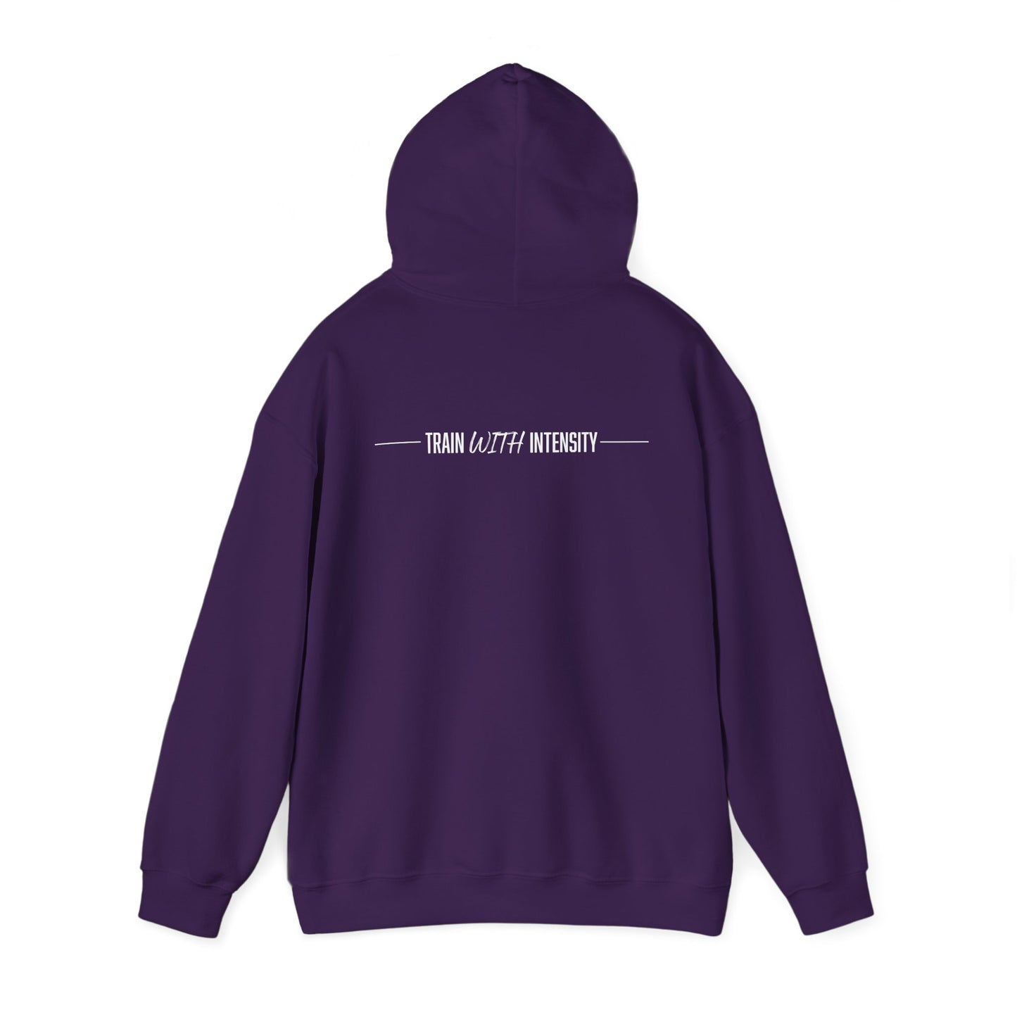 Women's "Train With Intensity" Heavy Hoodie (White)