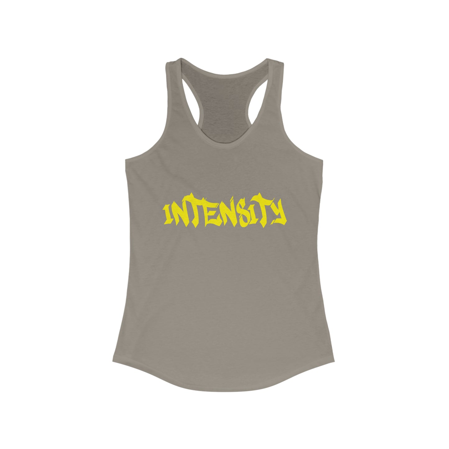 Women's "INTENSITY" Women's Tank Top Yellow Logo