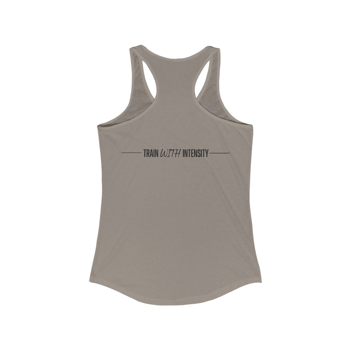 Women's "Train With Intensity" Tank Top (Black)