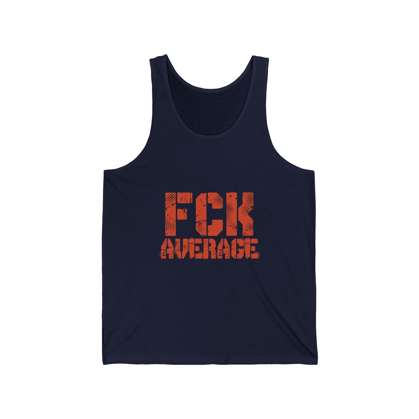Men's "FCK Average" Tank (Orange)