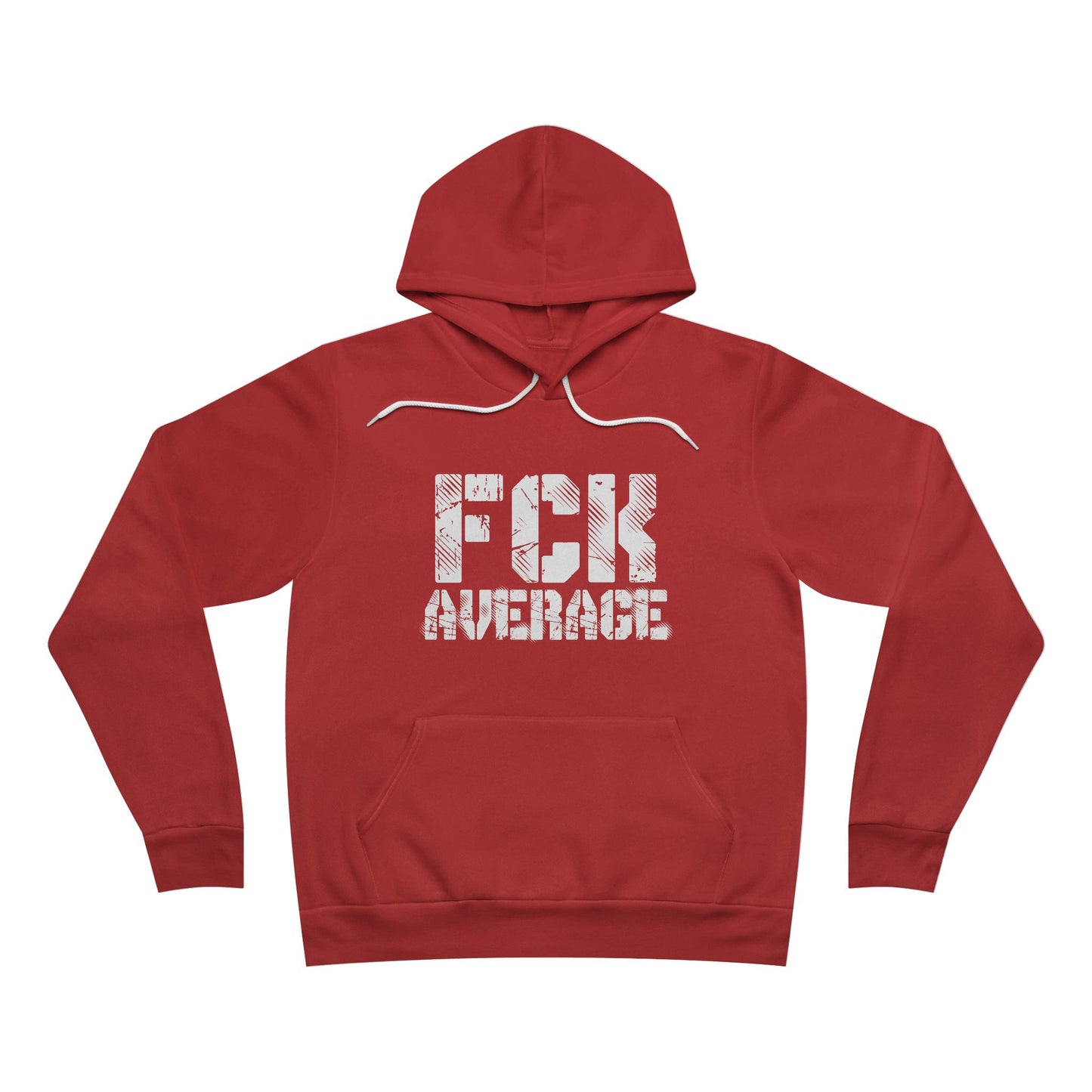 Men's "FCK Average" Regular Hoodie (White)