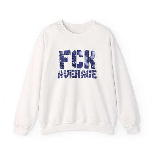Women's "FCK Average" Crewneck (Blue)