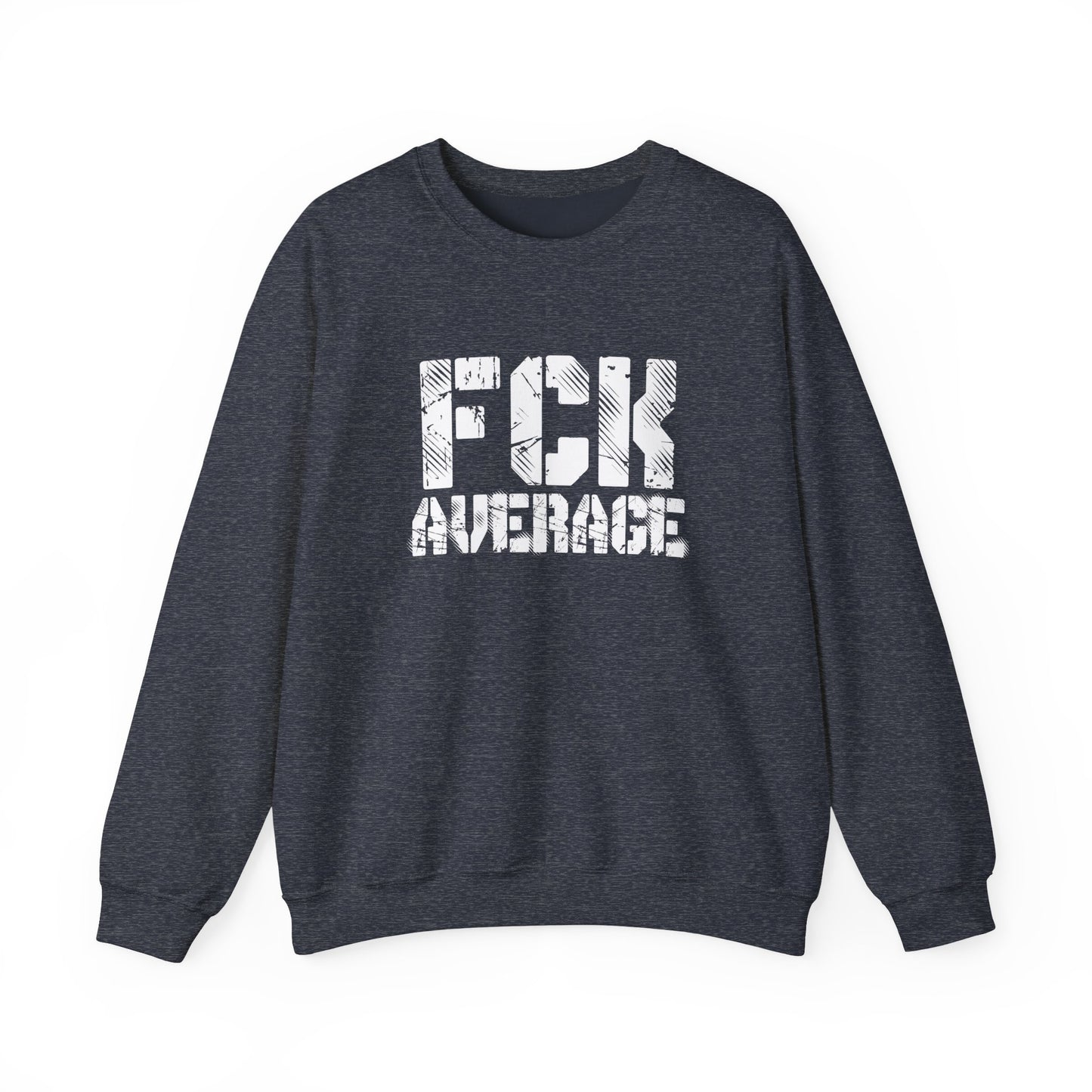 Women's "FCK Average" Crewneck (White)