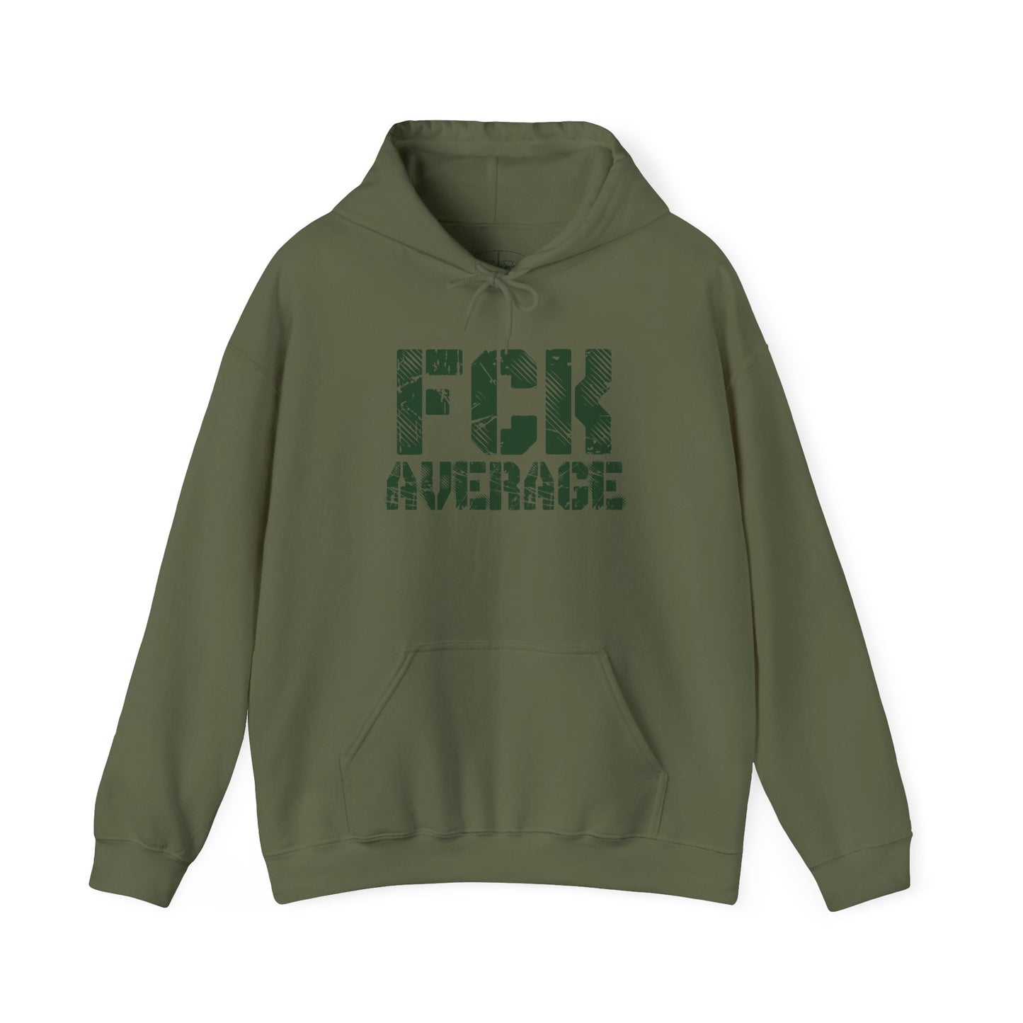 Women's "FCK Average" Heavy Hoodie (Green)