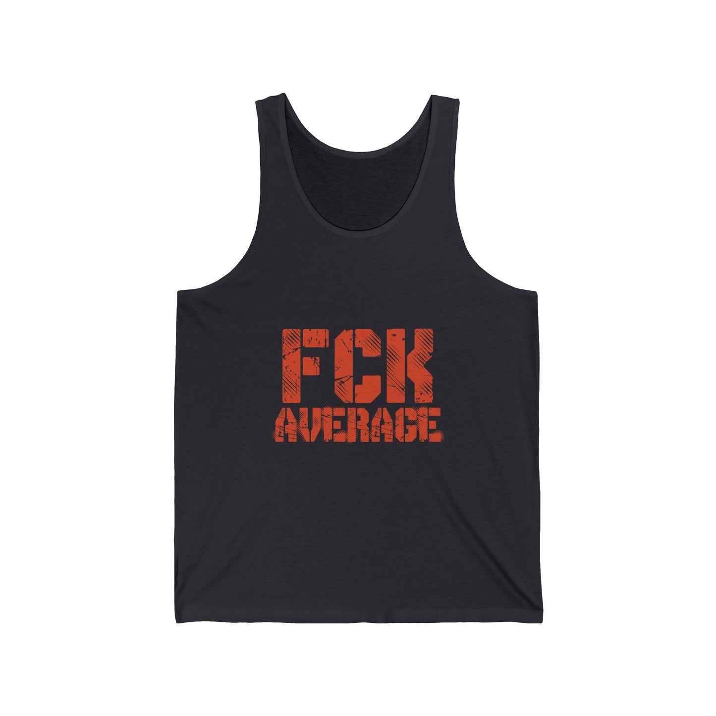 Men's "FCK Average" Tank (Orange)