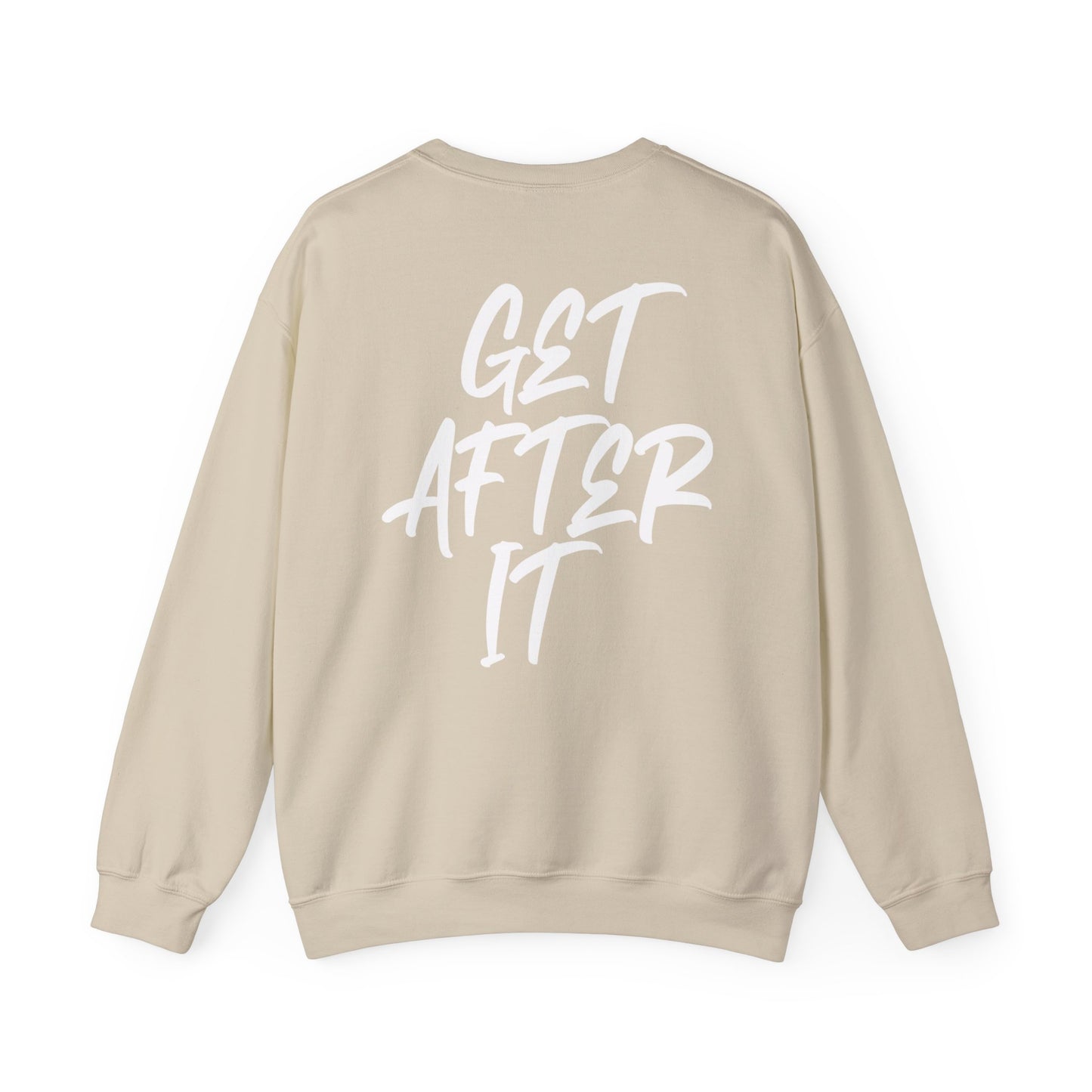 Women's "Get After It" - V1 Crewneck Sweatshirt (White)