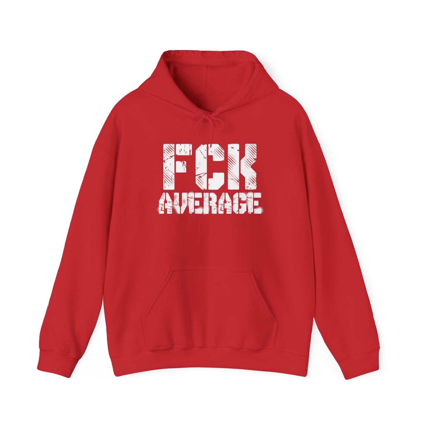 Men's "FCK Average" Heavy Hoodie (White)
