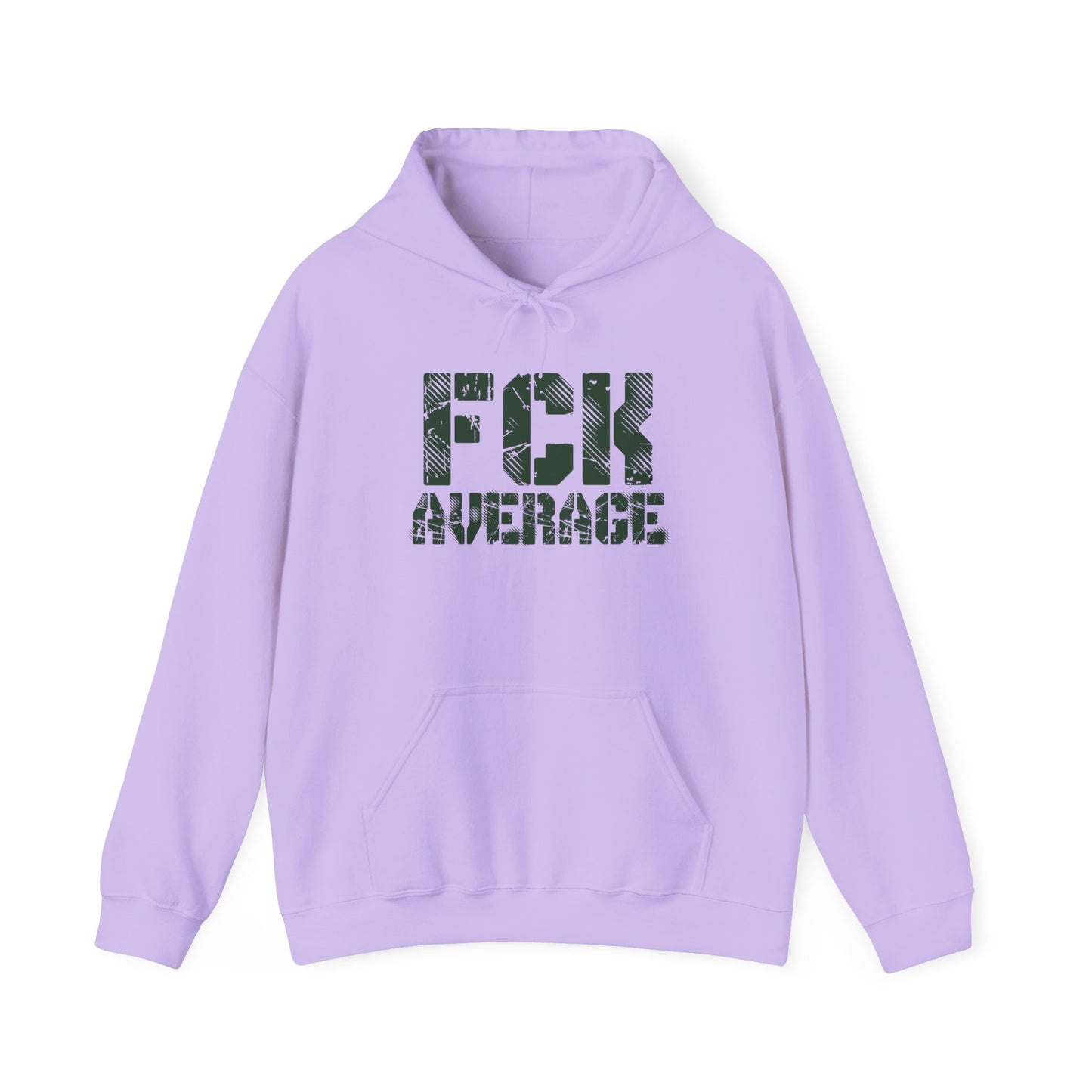 Women's "FCK Average" Heavy Hoodie (Green)