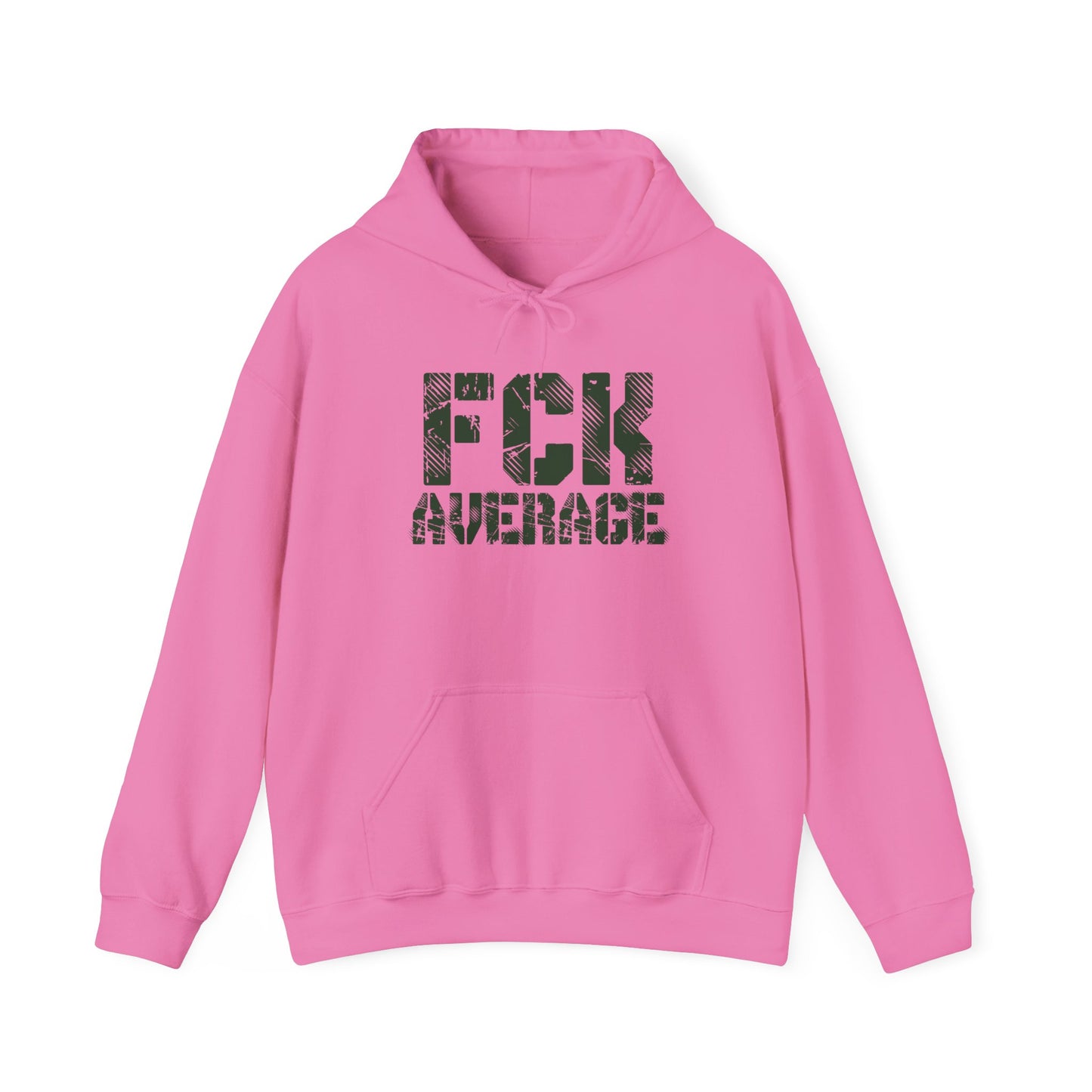 Women's "FCK Average" Heavy Hoodie (Green)