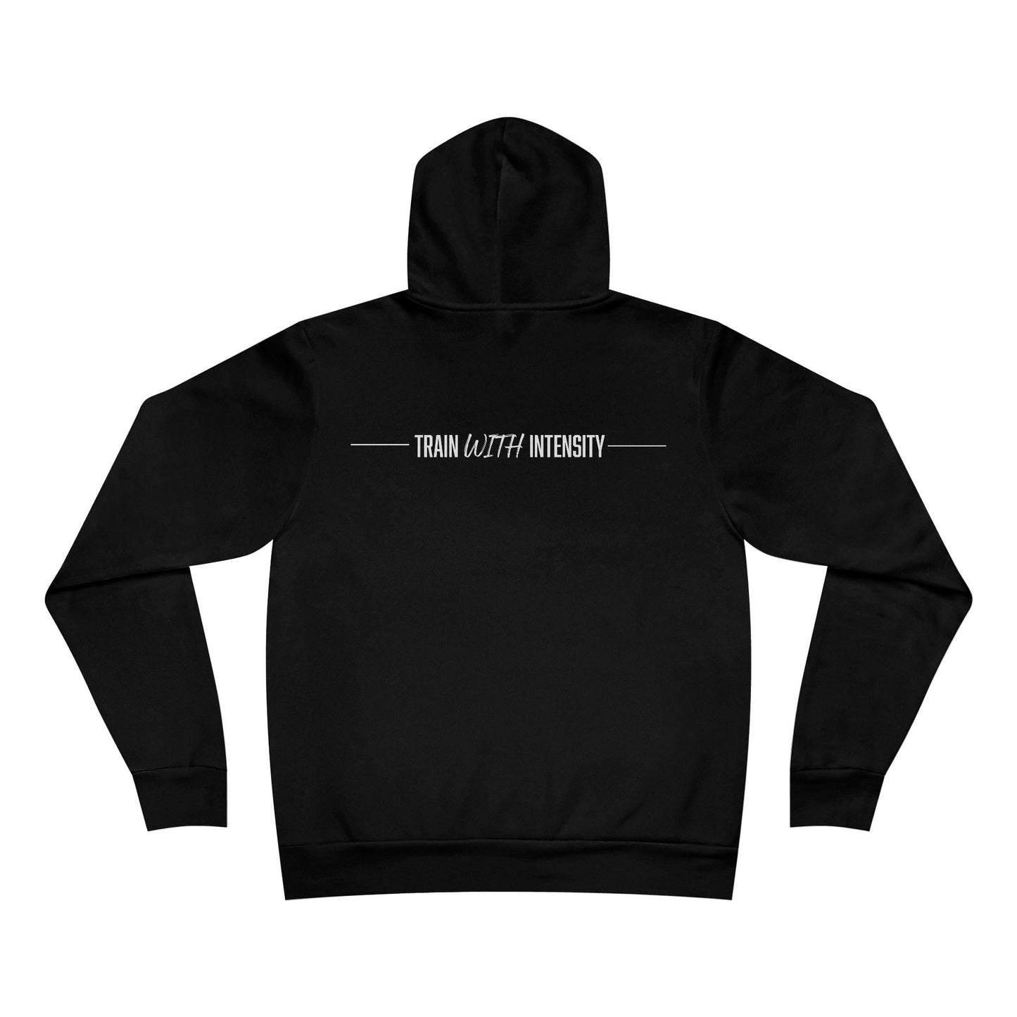 Women's "Train With Intensity" Regular Hoodie (White)