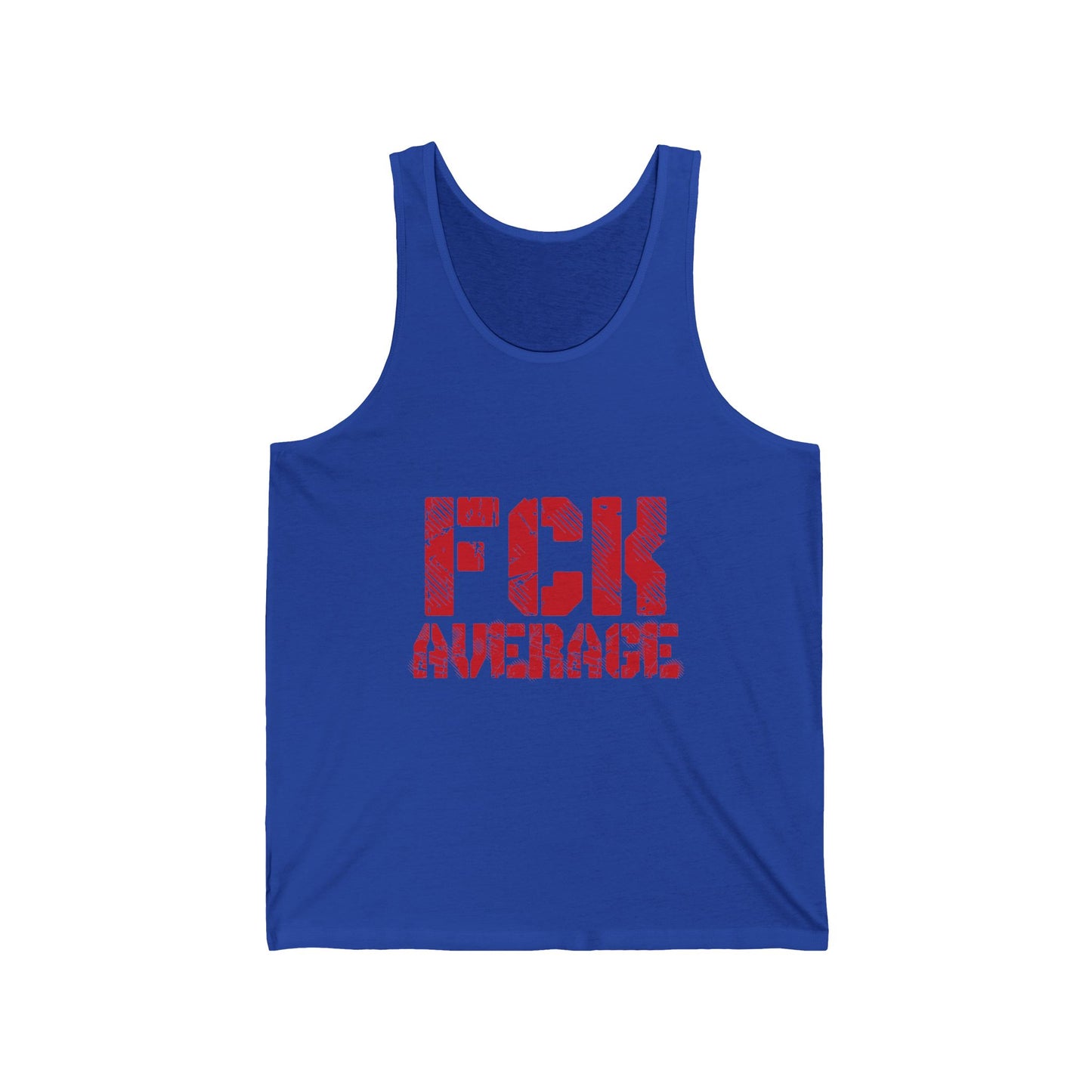 Men's "FCK Average" Tank (Red)