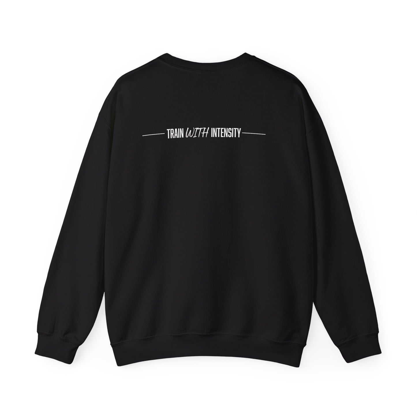 Women's "Train With Intensity" Crewneck Sweatshirt (White)
