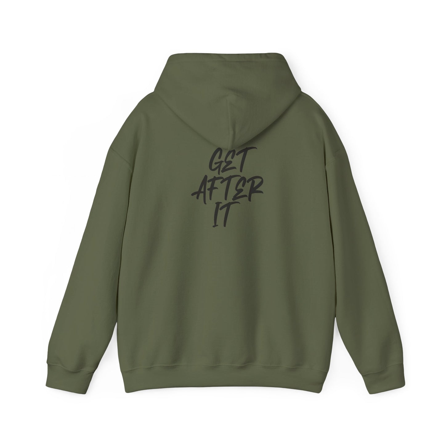 Women's "Get After It" V1 Heavy Hoodie (Black)