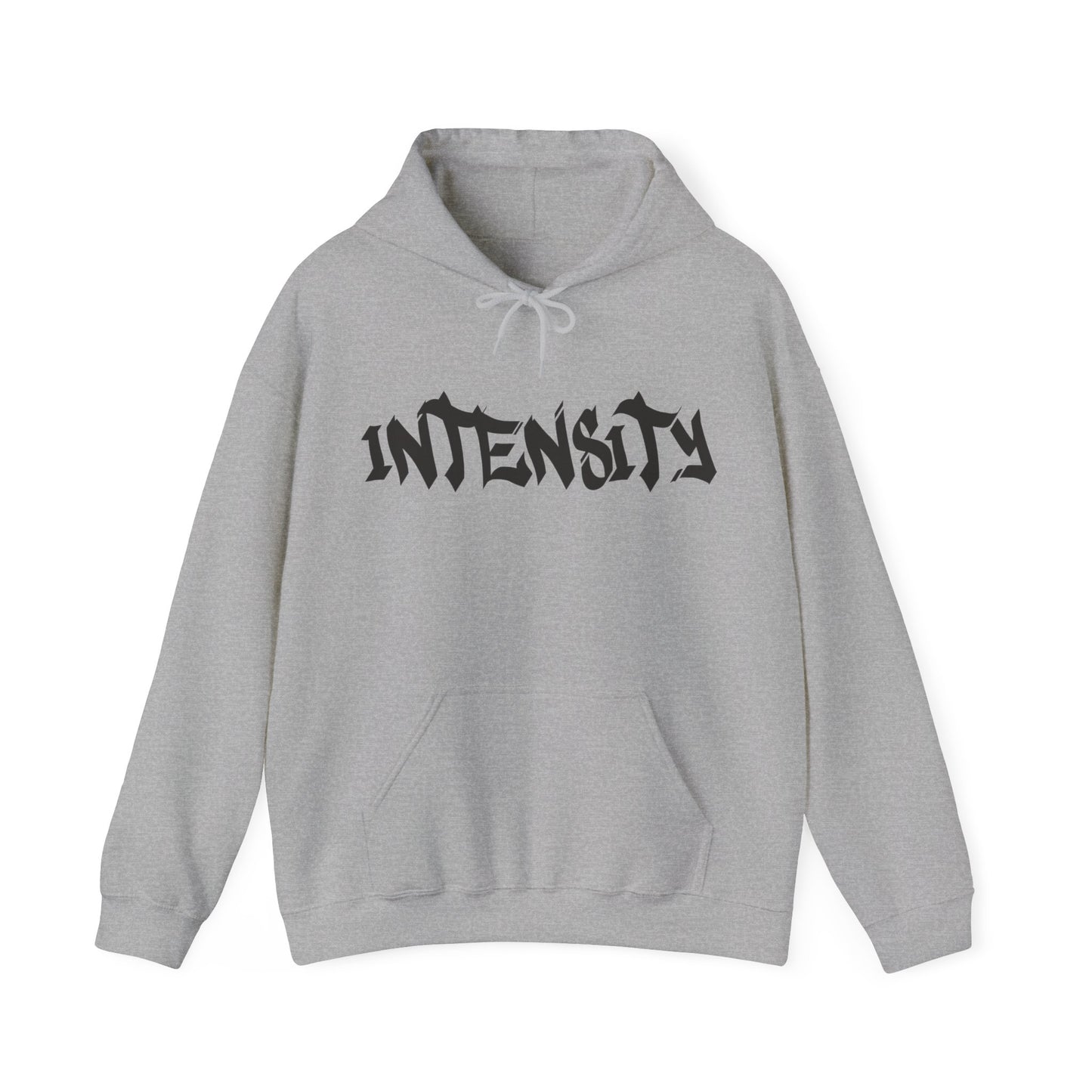 Men's "INTENSITY" Heavy Hoodie Black Logo