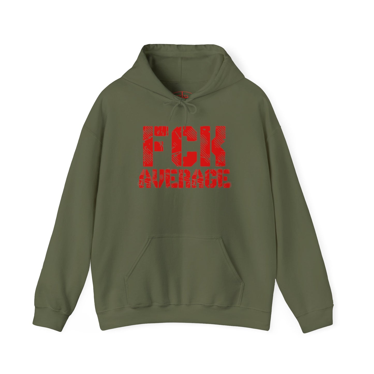 Copy of Men's "FCK Average" Heavy Hoodie (Red)