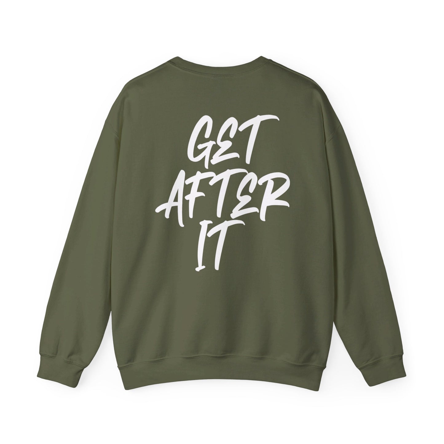 Women's "Get After It" - V1 Crewneck Sweatshirt (White)