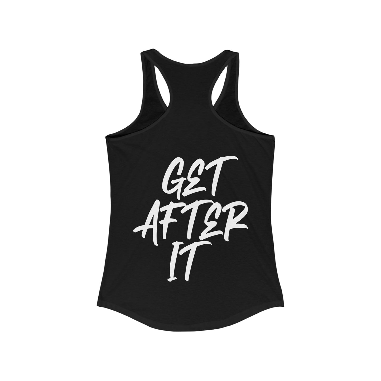 Women's "Get After It" - V1 Tank Top (White)