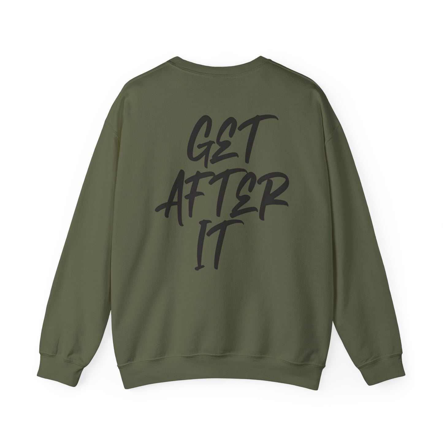Women's "Get After It" - V1 Crewneck Sweatshirt (Black)