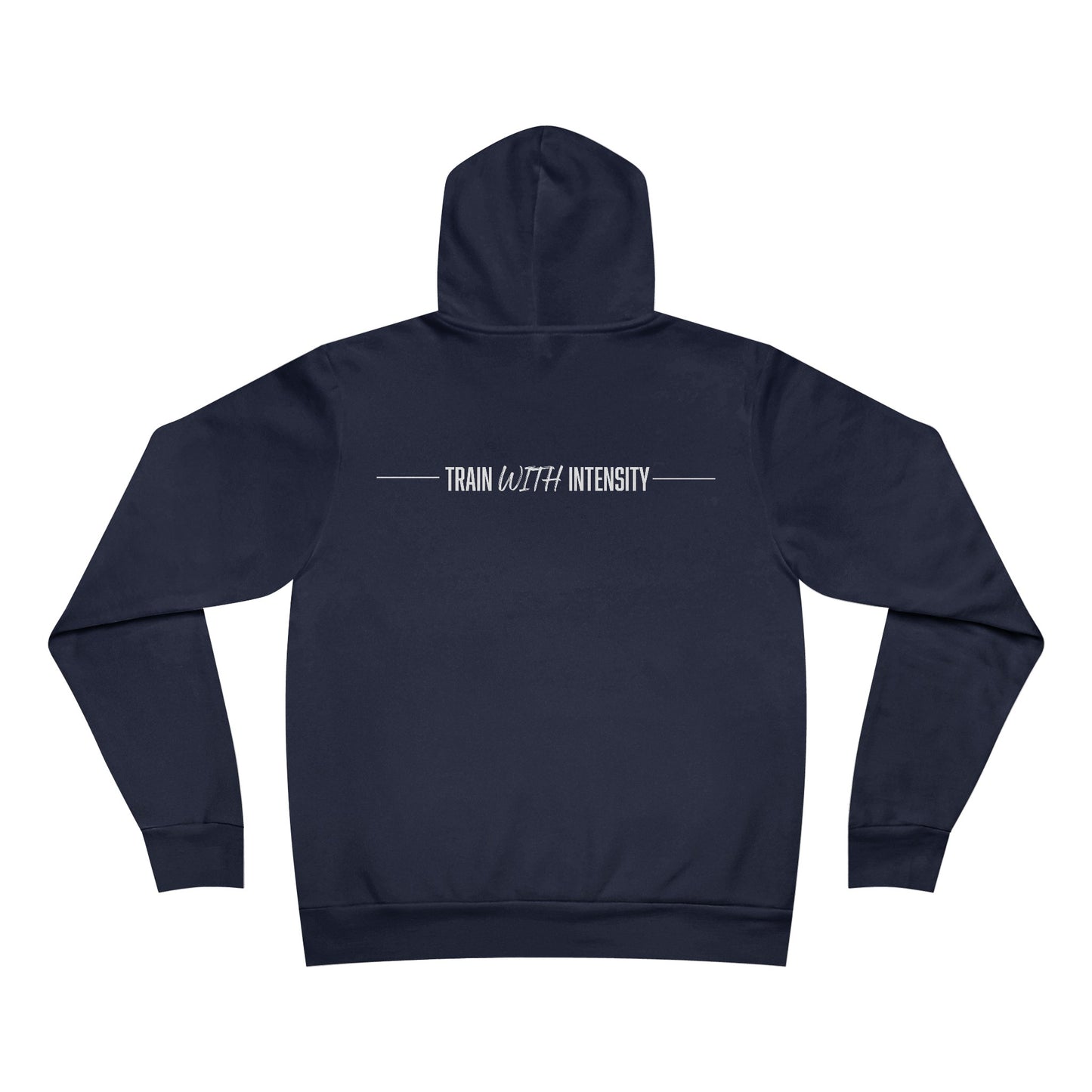 Men's "Train With Intensity" Regular Hoodie (White)