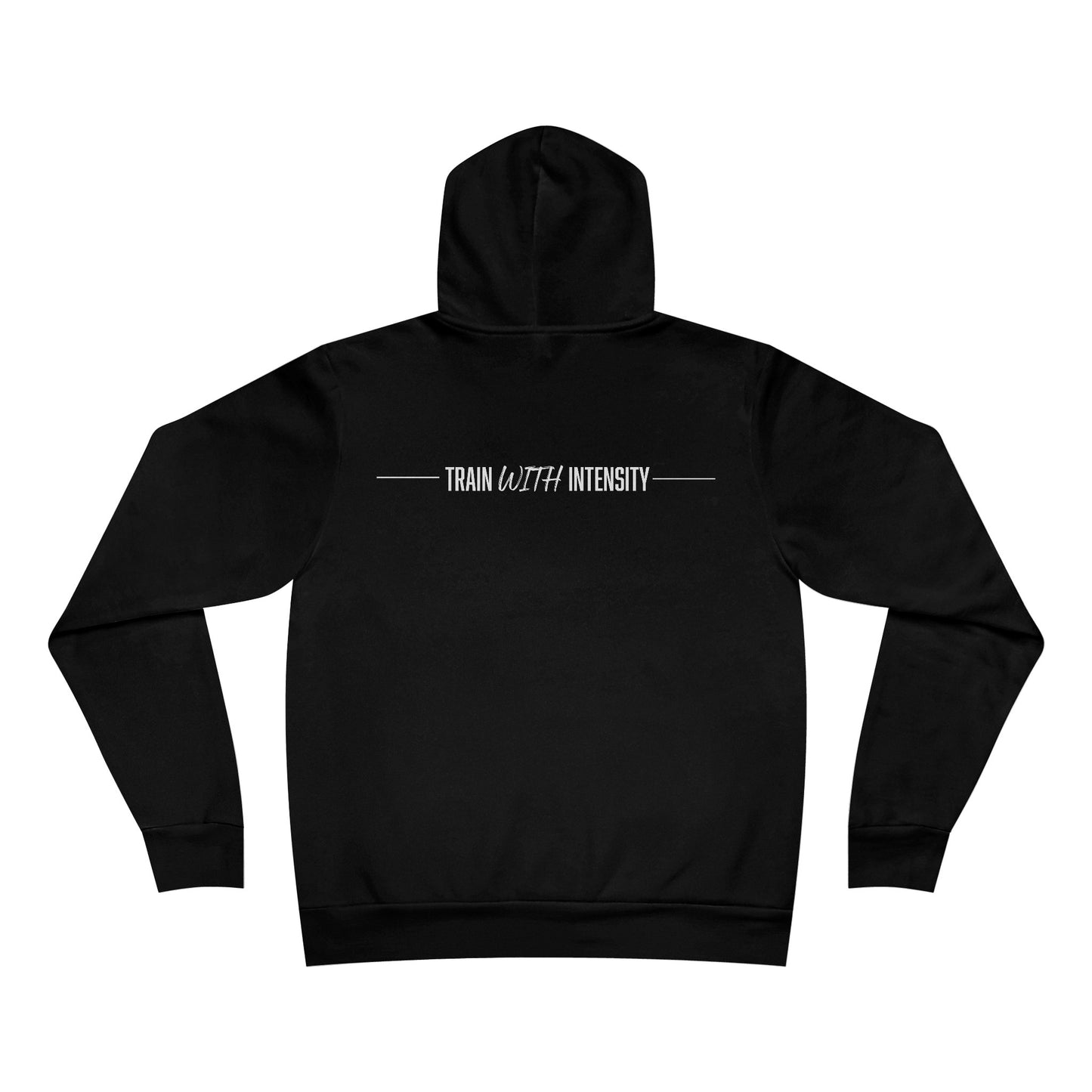 Women's "Train With Intensity" Regular Hoodie (White)