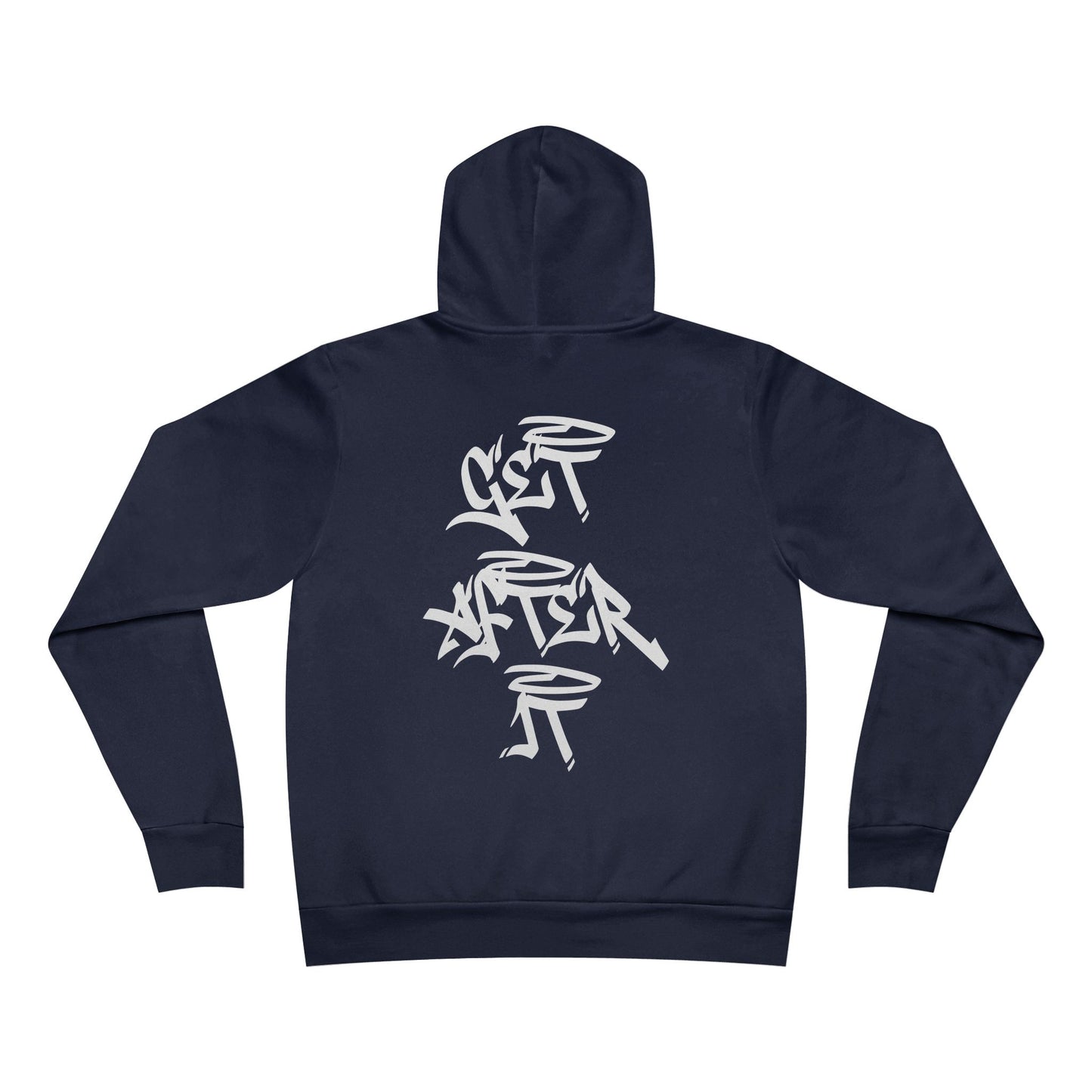 Men's "Get After It" - V2 Regular Hoodie (White)