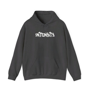 Open image in slideshow, Men&#39;s &quot;INTENSITY&quot; Heavy Hoodie (White)
