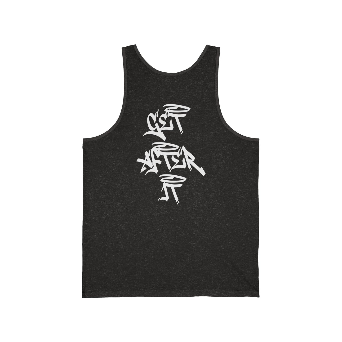 Men's "Get After It" - V2 Tank Top (White)