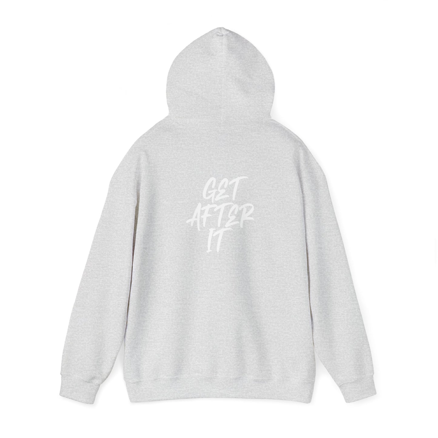 Women's "Get After It" V1 Heavy Hoodie (White)