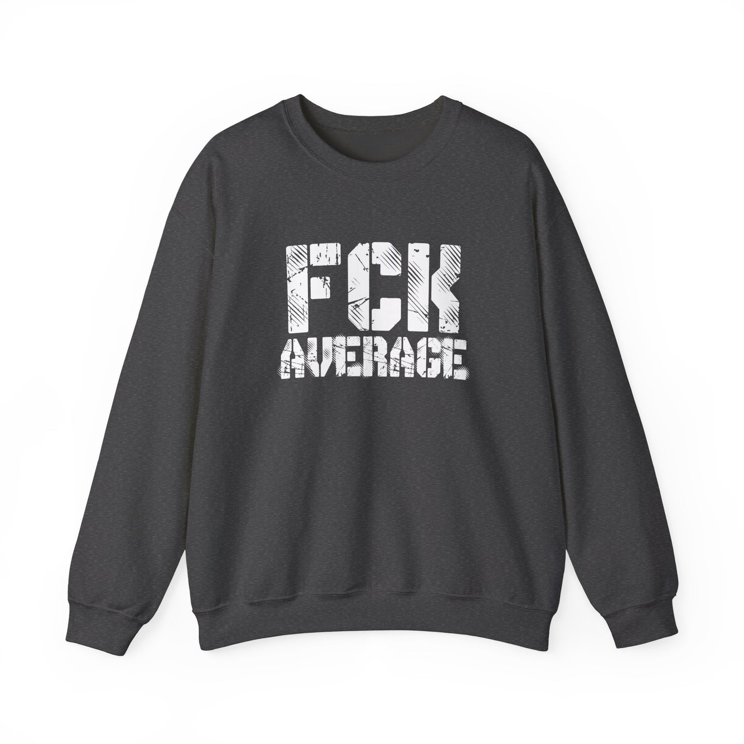Women's "FCK Average" Crewneck (White)