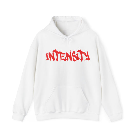 Men's "INTENSITY" Heavy Hoodie Red Logo