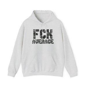 Open image in slideshow, Women&#39;s &quot;FCK Average&quot; Heavy Hoodie (Black)
