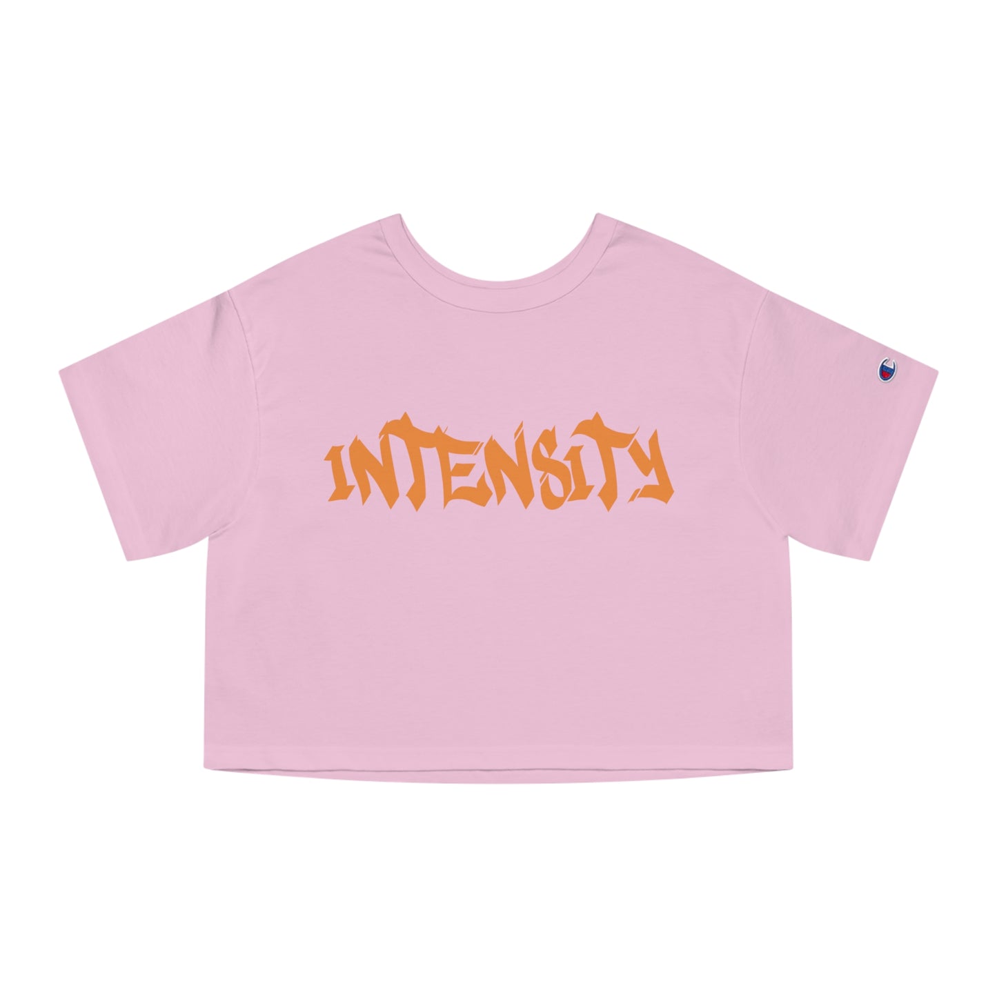 Women's "INTENSITY" Crop Top Shirt (Orange)