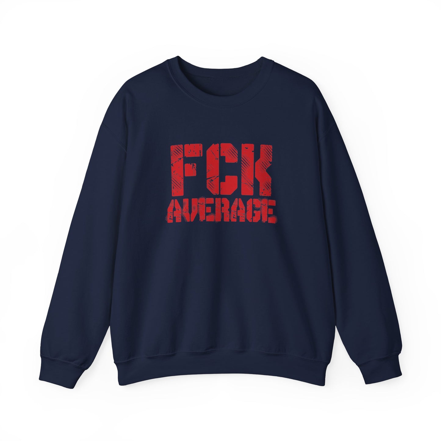 Women's "FCK Average" Crewneck (Red)