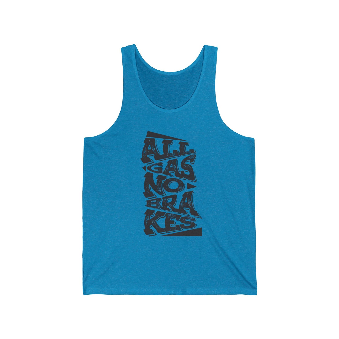 Men's "All Gas No Brakes" Tank Top (Black)