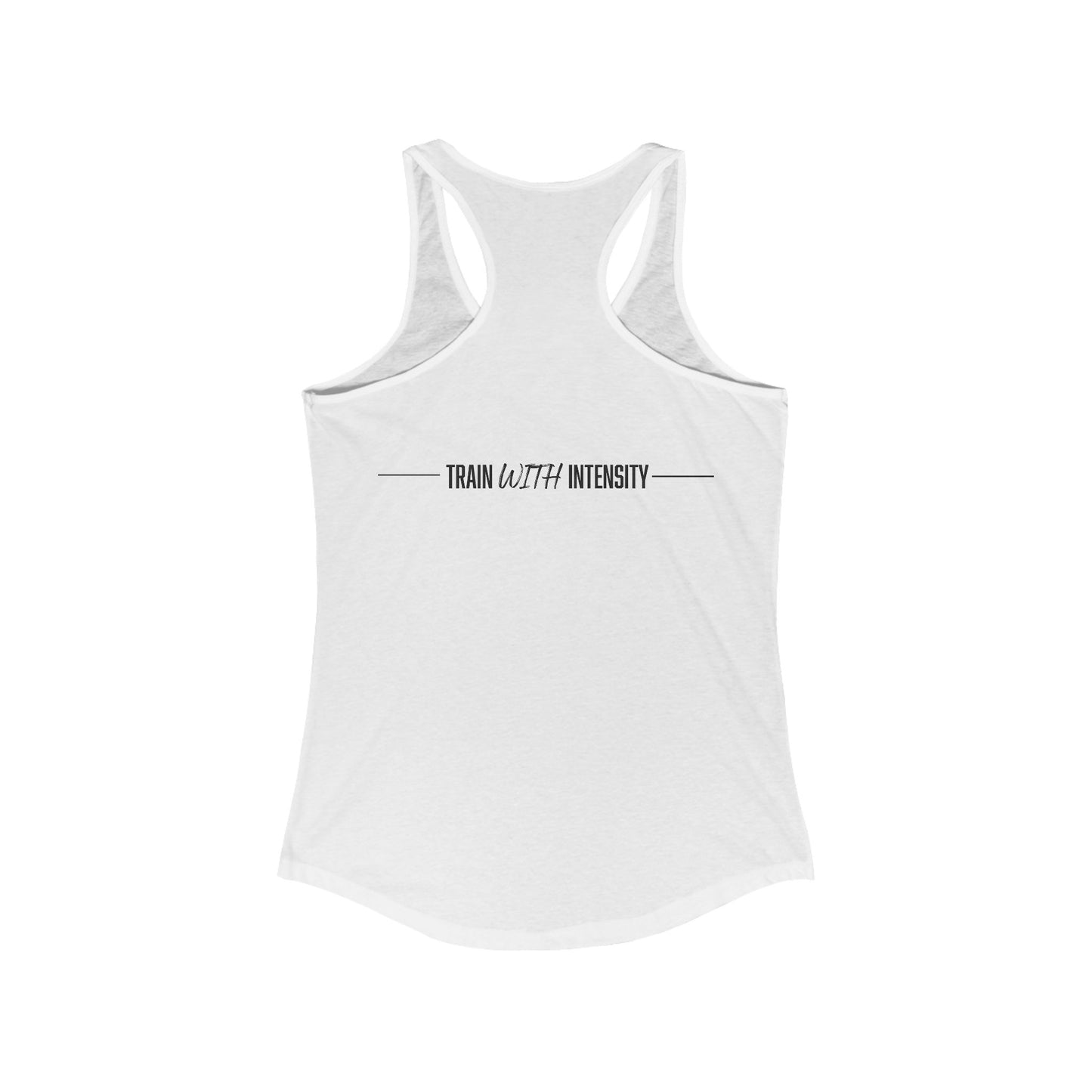 Women's "Train With Intensity" Tank Top (Black)