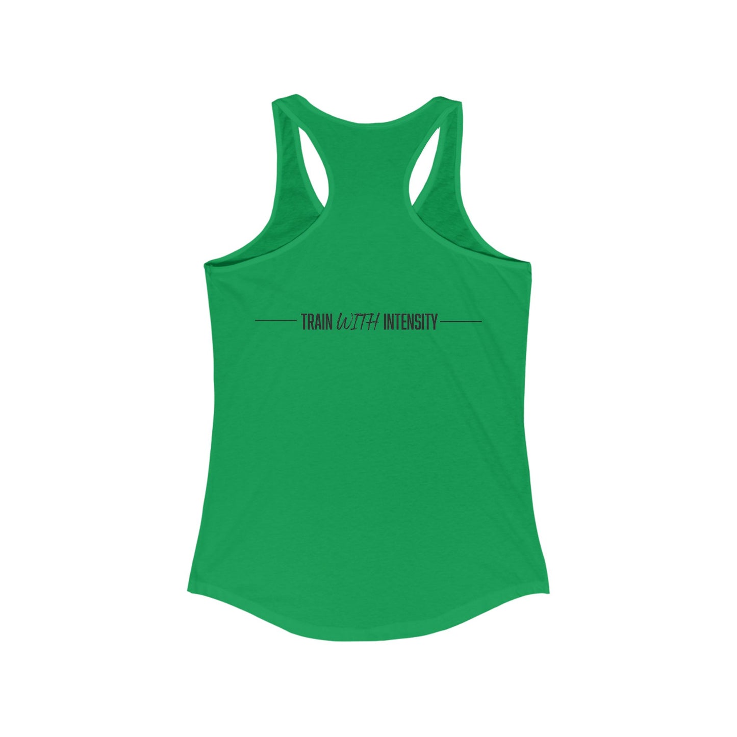 Women's "Train With Intensity" Tank Top (Black)