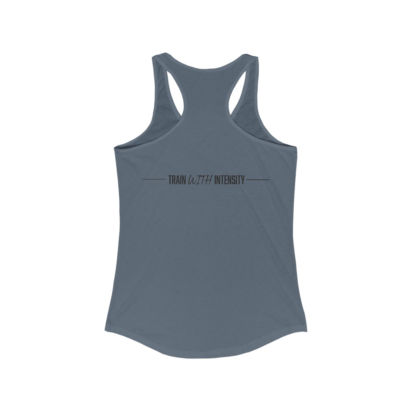 Women's "Train With Intensity" Tank Top (Black)