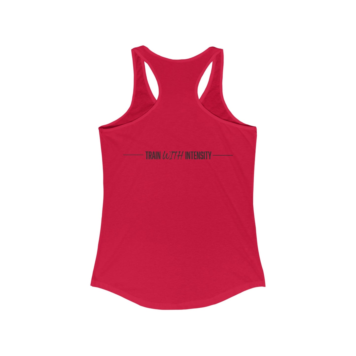 Women's "Train With Intensity" Tank Top (Black)