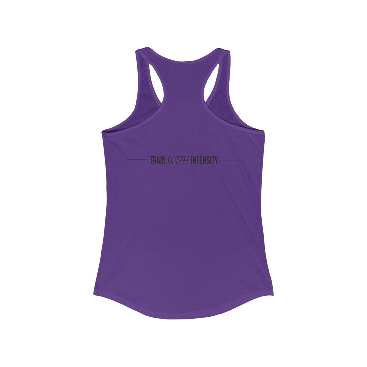 Women's "Train With Intensity" Tank Top (Black)
