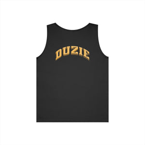 DUZIE Black & Gold Heavy Cotton Tank Top
