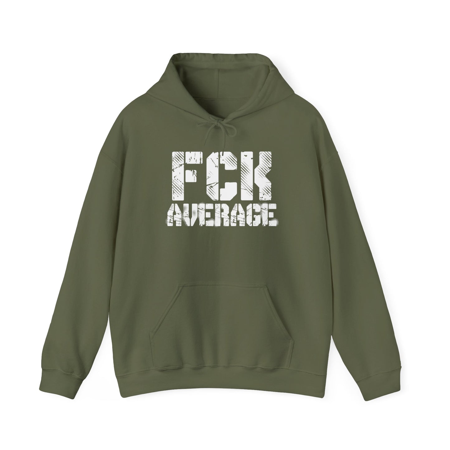 Women's "FCK Average" Heavy Hoodie (White)
