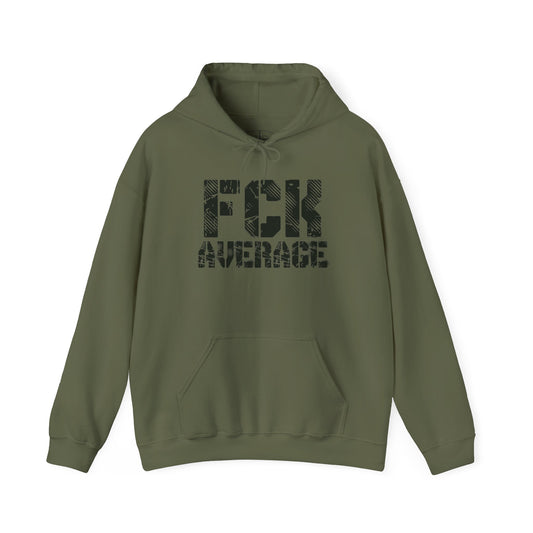 Men's "FCK Average" Heavy Hoodie (Black)