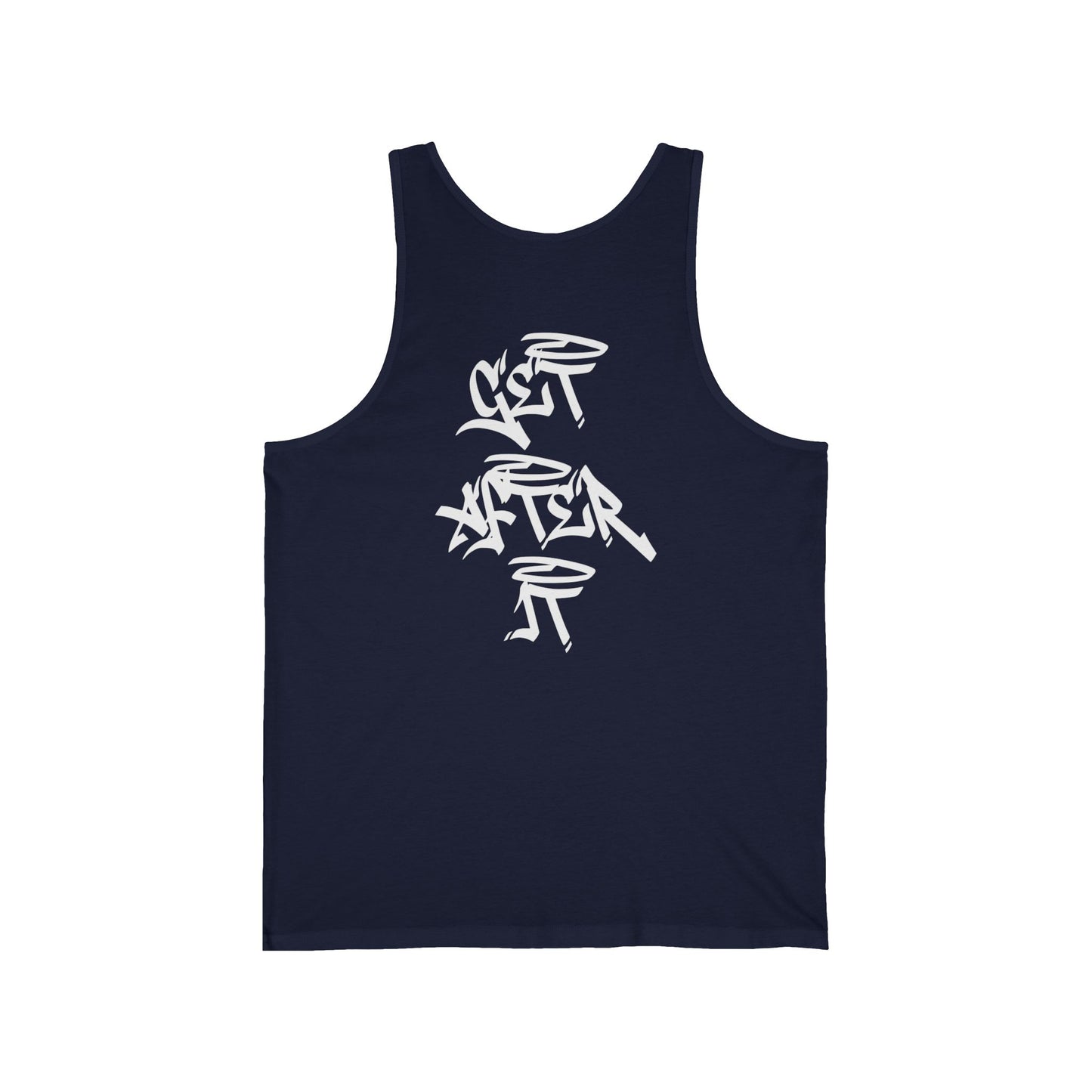 Men's "Get After It" - V2 Tank Top (White)