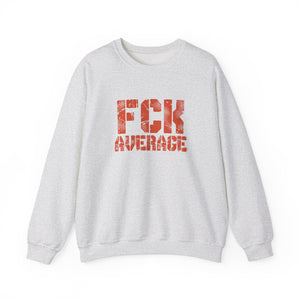 Open image in slideshow, Men&#39;s &quot;FCK Average&quot; Crewneck (Orange)
