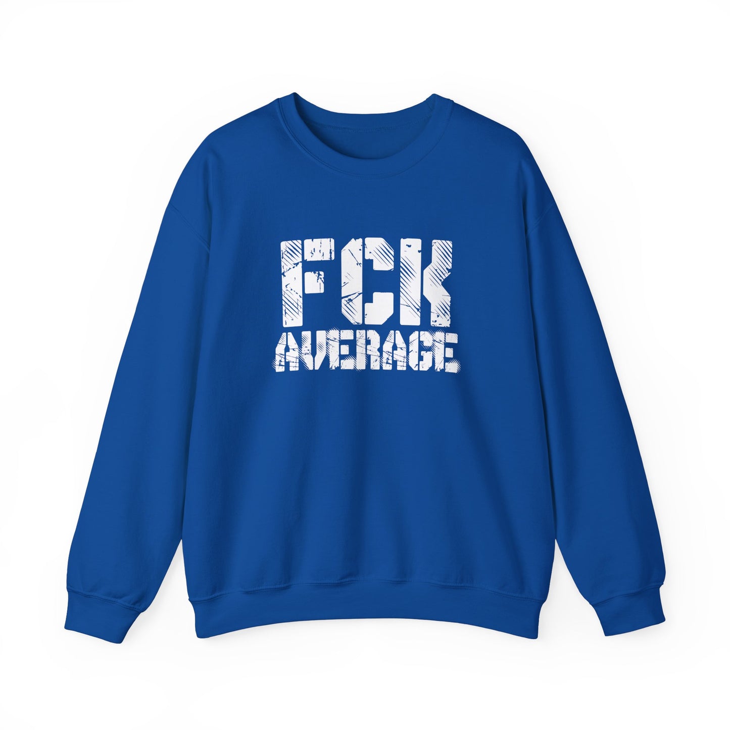 Women's "FCK Average" Crewneck (White)