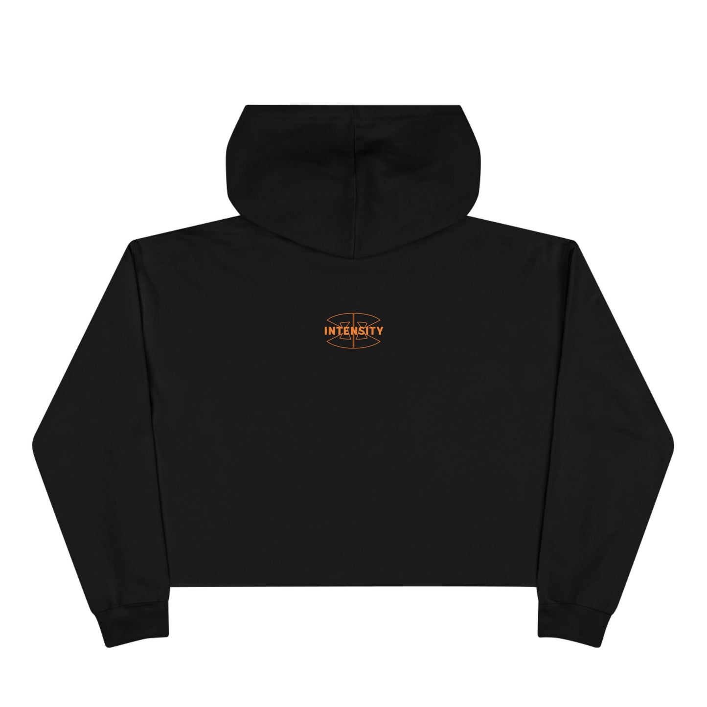 Women's "FCK Average" Crop Hoodie - Orange